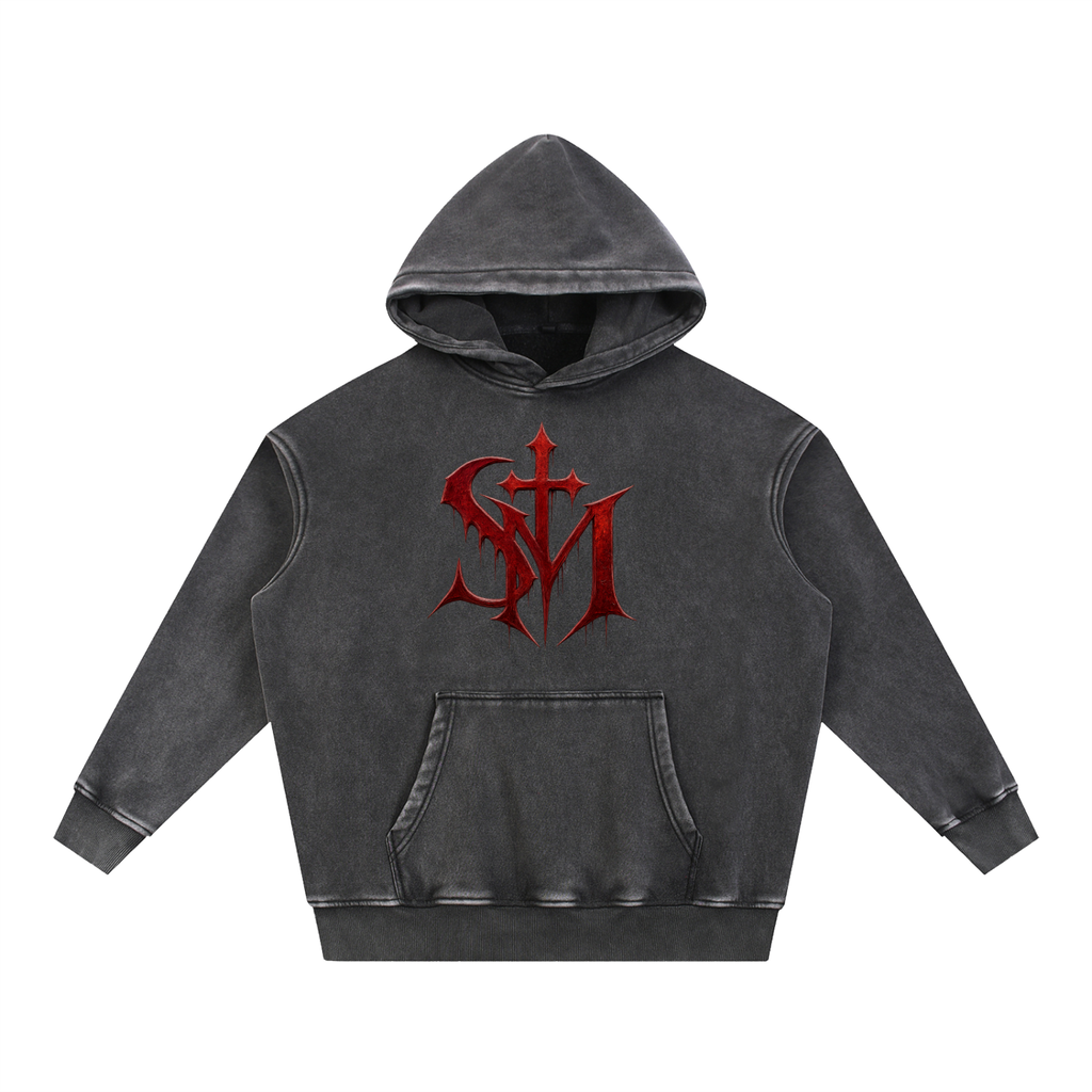 Saint Mako Vintage Snow Wash Oversized Hoodie